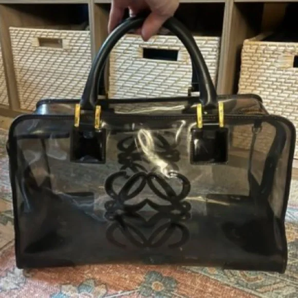 LOEWE LIMITED EDITION Amazona Vinyl Handbag Bag w/ Lock & Key + COA ✨RARE✨